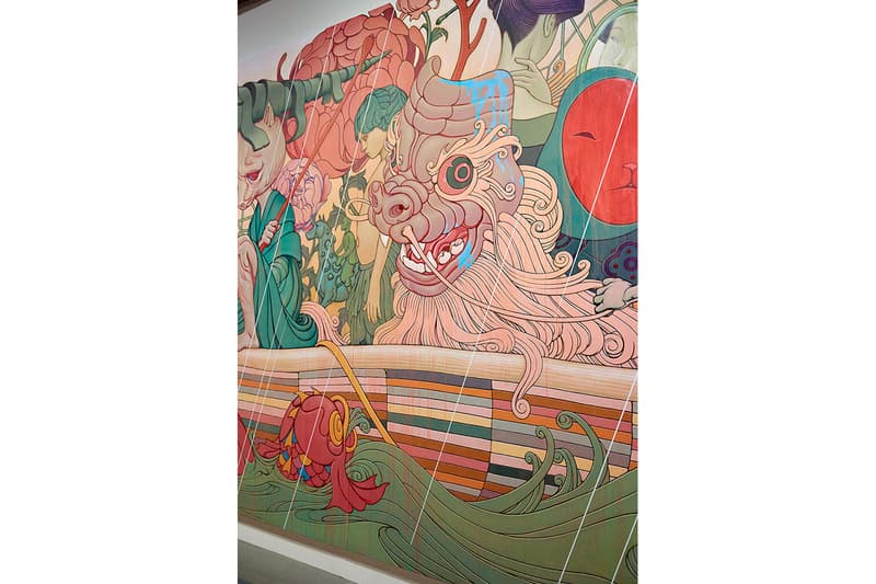 James Jean Eternal Journey Seoul  Art Exhibition art artworks paintings murals stained glass south korea Lotte museum 