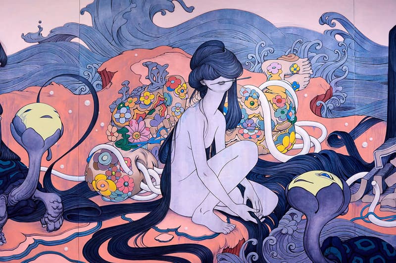 James Jean Eternal Journey Seoul  Art Exhibition art artworks paintings murals stained glass south korea Lotte museum 