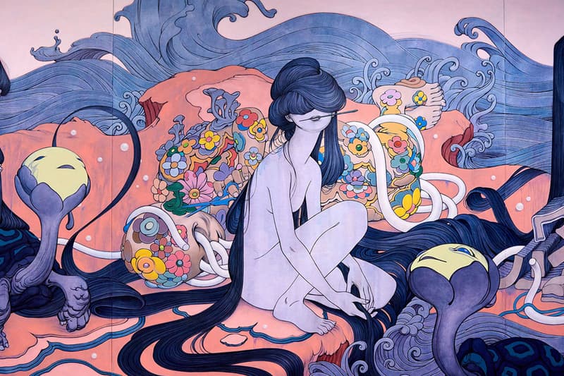 James Jean Eternal Journey Seoul Art Exhibition art artworks paintings murals stained glass south korea Lotte museum