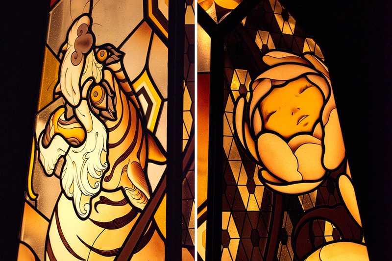 James Jean Eternal Journey Seoul  Art Exhibition art artworks paintings murals stained glass south korea Lotte museum 