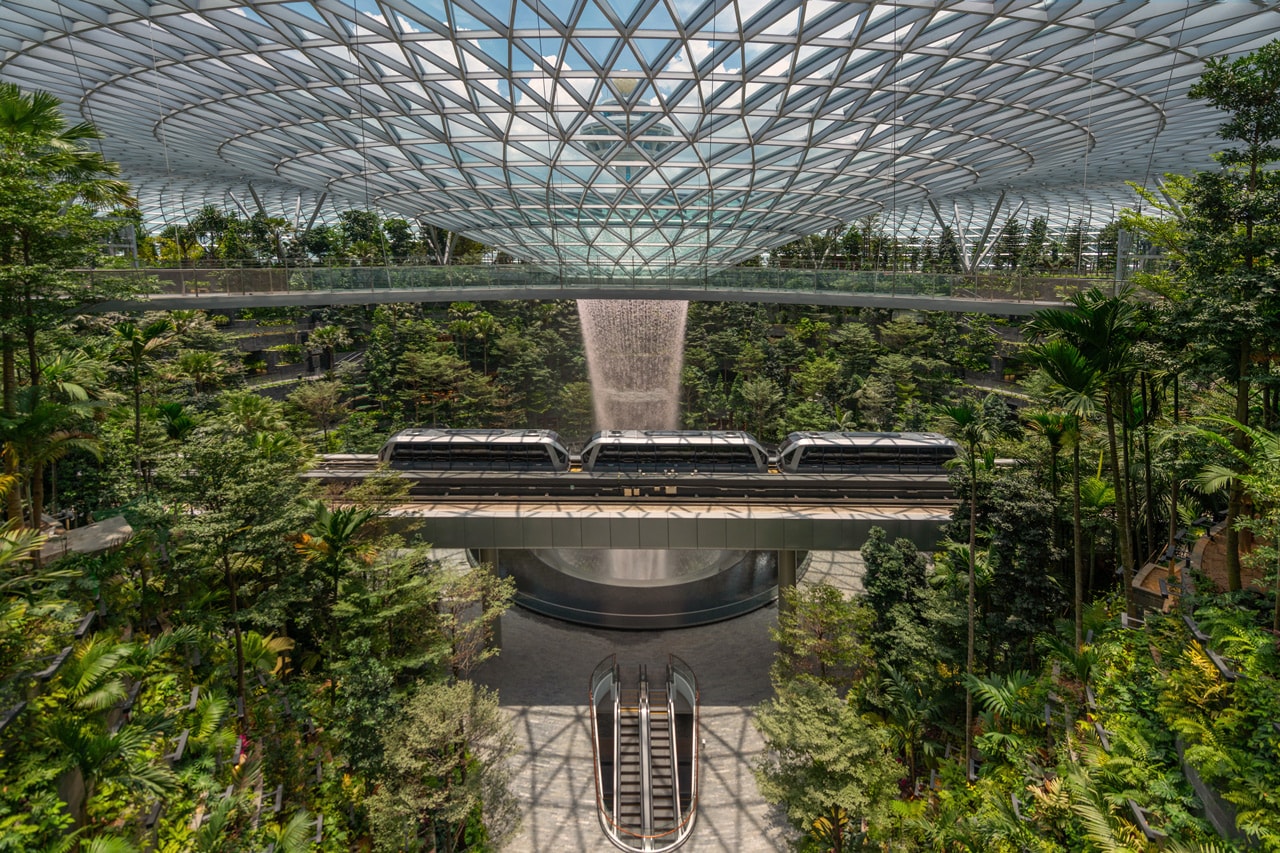 jewel changi airport singapore worlds tallest indoor waterfall grand opening 2019 