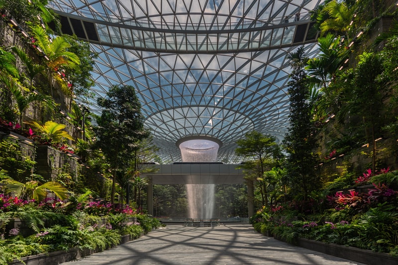 jewel changi airport singapore worlds tallest indoor waterfall grand opening 2019 