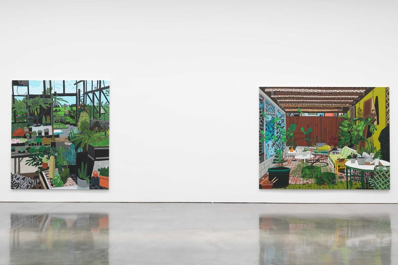 Jonas Wood Unveils Intricate Paintings of Interiors & Exteriors at Gagosian NYC