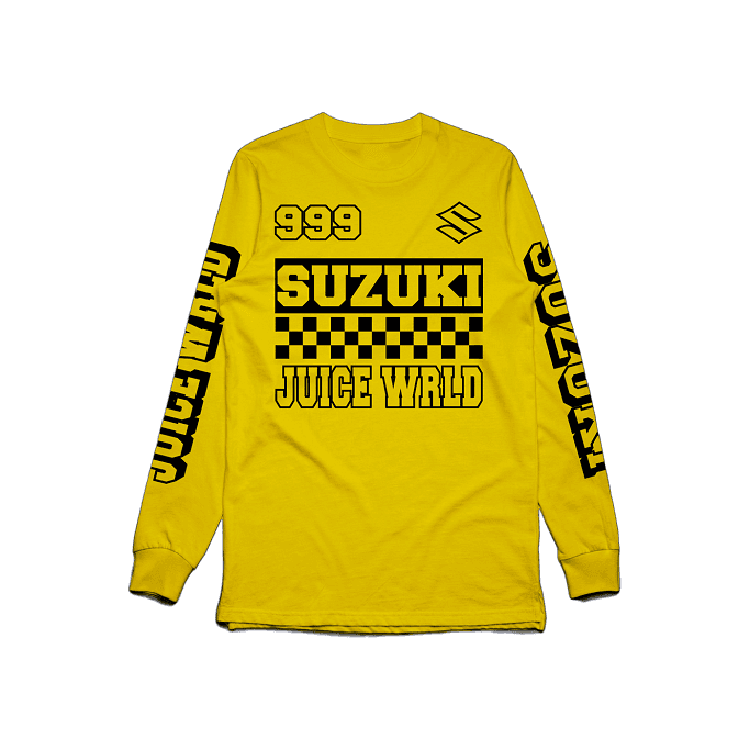 juice wrld suzuki ntwrk death race for love album merch palm springs pop up release date info ntwrk coachella buy merchandise clothing clothes t shirts graphic tees long sleeve short hoodie sweater sweatshirt pullover green yellow black orange white 2019 collab collaboration