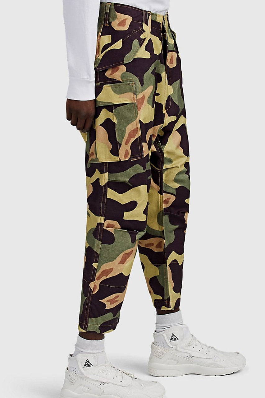 junya watanabe man camouflage pants spring summer 2019 ss19 panel drop crotch japan collection release date buy