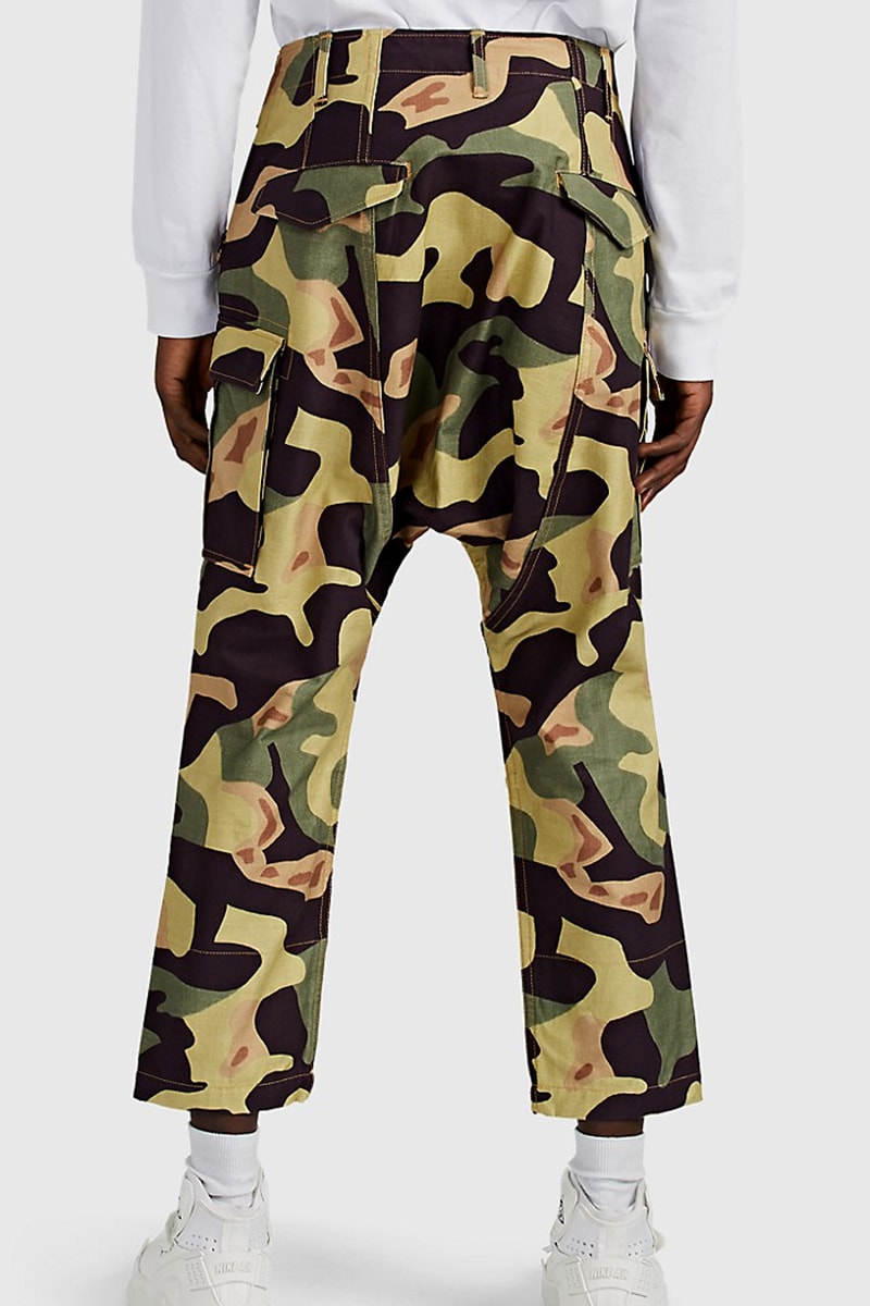 junya watanabe man camouflage pants spring summer 2019 ss19 panel drop crotch japan collection release date buy