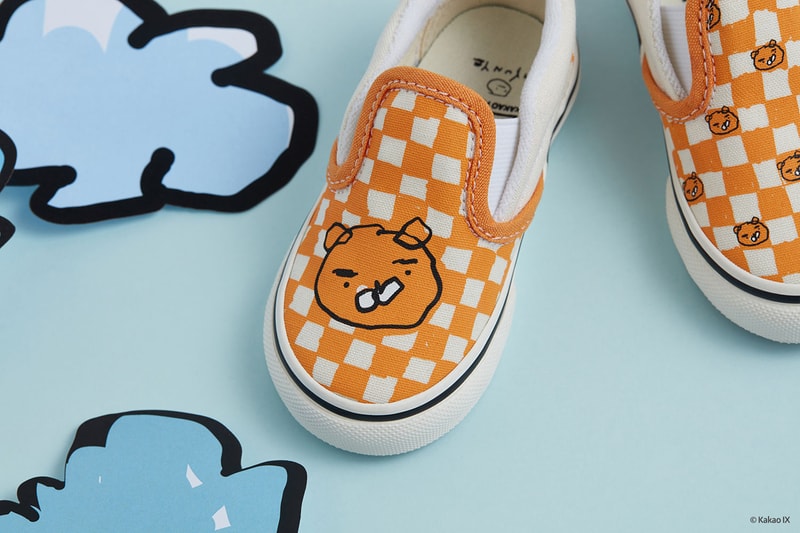 Kakao Friends Hyunye Vans Sneaker Collection KakaoTalk Social Media App footwear shoes old skool era slip on 2019 spring summer ss19 april release date info price when cost may 3 buy details orange purple light blue