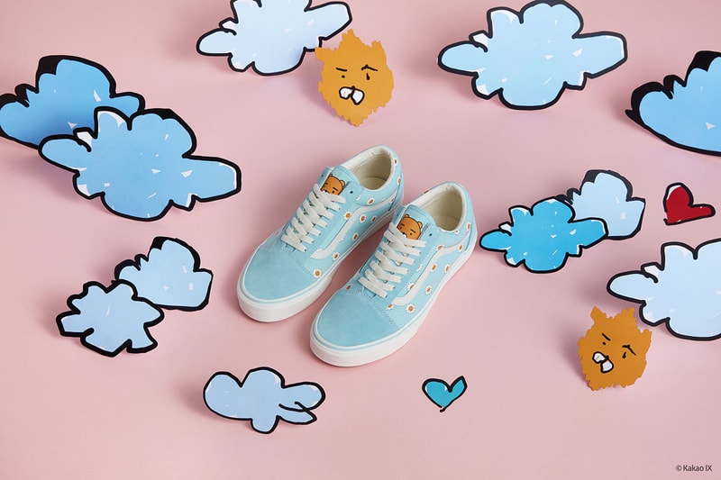 Kakao Friends Hyunye Vans Sneaker Collection KakaoTalk Social Media App footwear shoes old skool era slip on 2019 spring summer ss19 april release date info price when cost may 3 buy details orange purple light blue