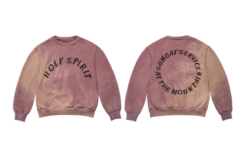 Buy Kanye west YEEZY Sunday Service Coachella Merch clothing apparel holy spirit on the mountatintop trust god jesus walks church socks crewneck sweatpants t shirt tee long sleeve fire sun poncho bone oxen tie dye black white