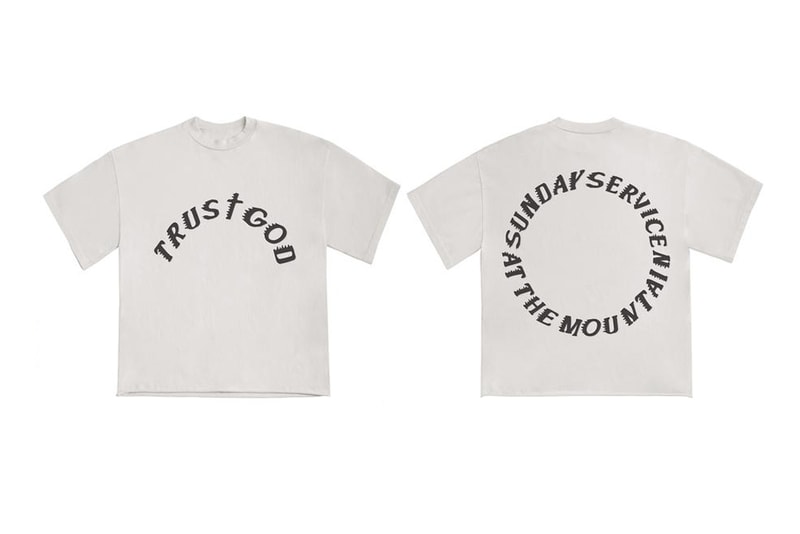 Buy Kanye west YEEZY Sunday Service Coachella Merch clothing apparel holy spirit on the mountatintop trust god jesus walks church socks crewneck sweatpants t shirt tee long sleeve fire sun poncho bone oxen tie dye black white