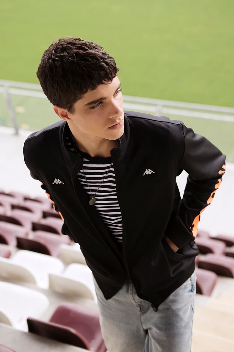 Kappa Launches Football-Infused Kalcio Collection lookbooks soccer black calcio italian 