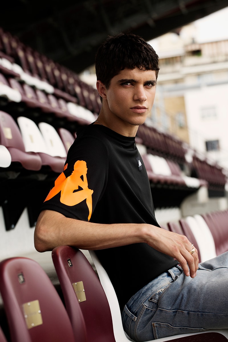 Kappa Launches Football-Infused Kalcio Collection lookbooks soccer black calcio italian 