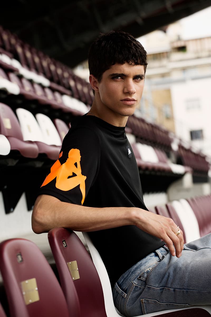 Kappa Launches Football-Infused Kalcio Collection lookbooks soccer black calcio italian