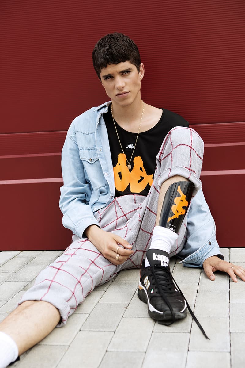Kappa Launches Football-Infused Kalcio Collection lookbooks soccer black calcio italian