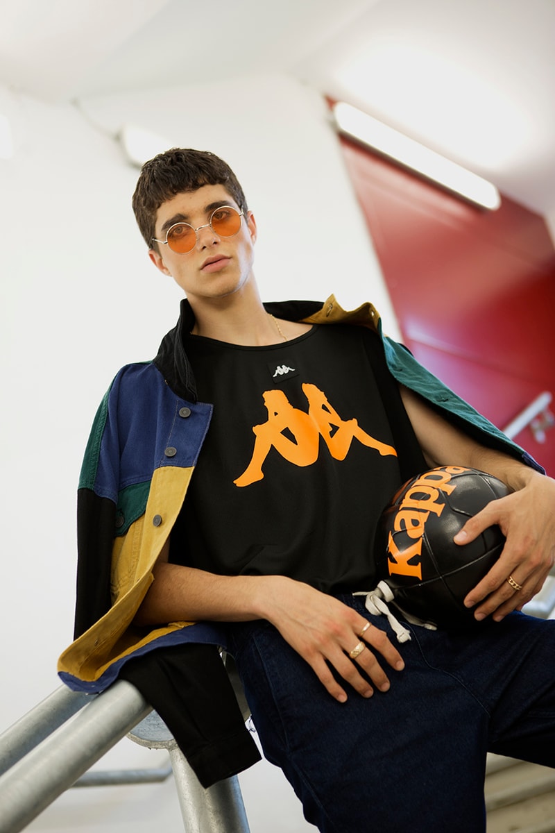 Kappa Launches Football-Infused Kalcio Collection lookbooks soccer black calcio italian 