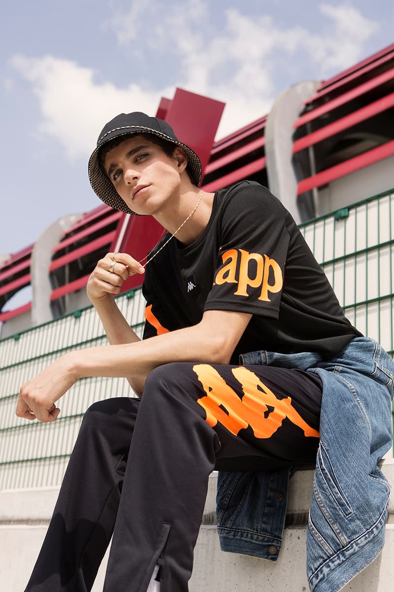 Kappa Launches Football-Infused Kalcio Collection lookbooks soccer black calcio italian