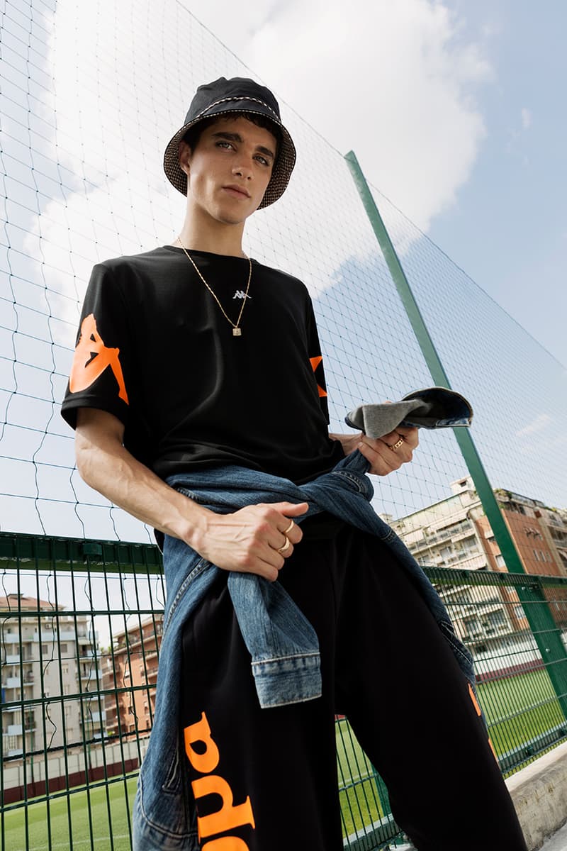 Kappa Launches Football-Infused Kalcio Collection lookbooks soccer black calcio italian 