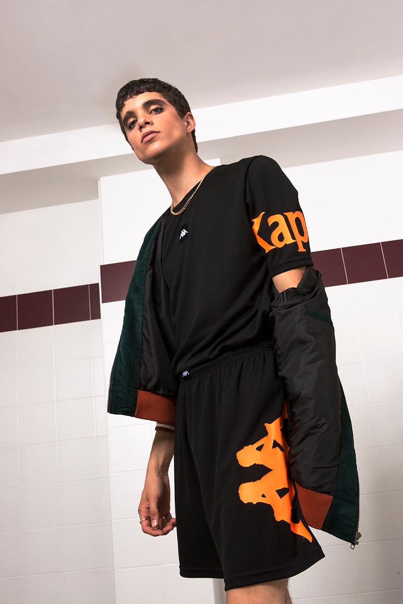 Kappa Launches Football-Infused Kalcio Collection lookbooks soccer black calcio italian 