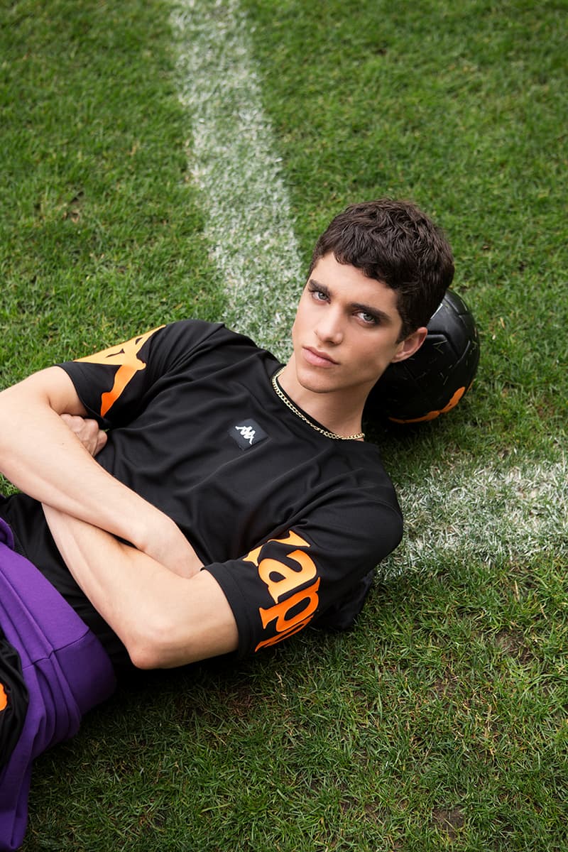 Kappa Launches Football-Infused Kalcio Collection lookbooks soccer black calcio italian 