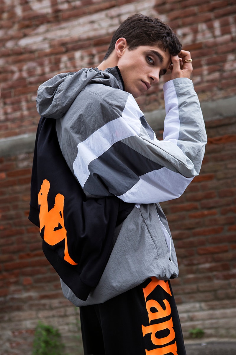 Kappa Launches Football-Infused Kalcio Collection lookbooks soccer black calcio italian 