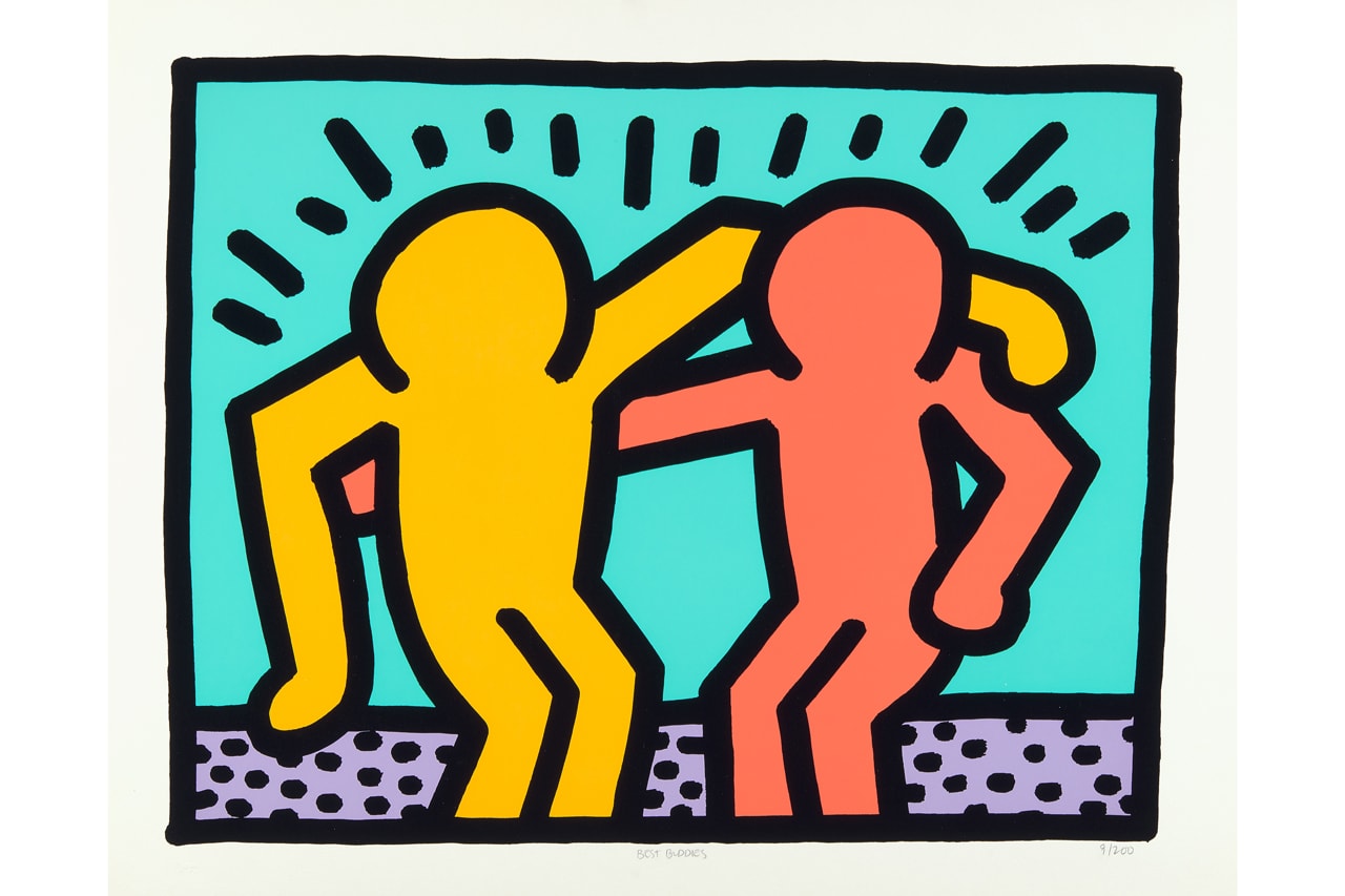 keith haring best buddies print edition phillips auction artworks 