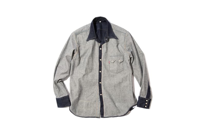 Levis x BEAMS Japan Inside Out Denim Collection Spring Summer 2019 SS19 Lookbook Kimono T-Shirt Western Shirt Trucker Jacket Selvedge 501 Graphic exclusive japan collaboration