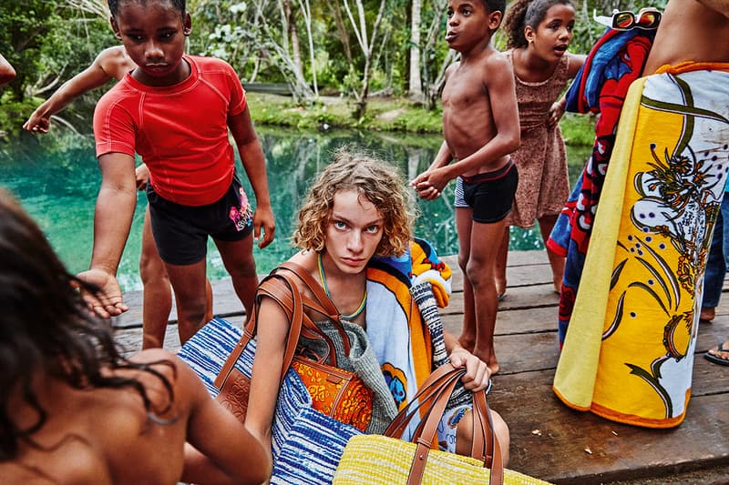 Loewe Paula's Ibiza Collaboration Partnership SS19 Spring Summer 2019 Lookbook Boutique High End Mens Womens Ready To Wear bohemian coastal styles playful archival prints