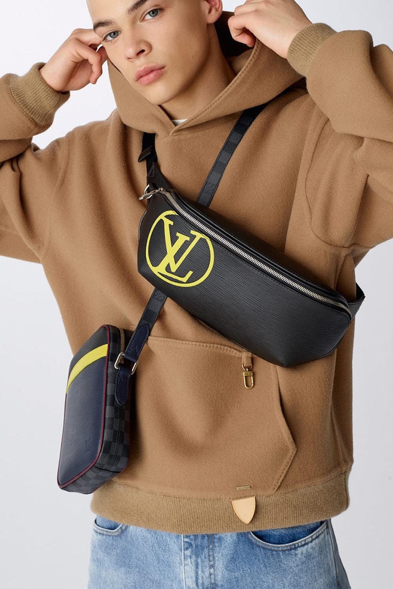 Louis Vuitton Epi Initials & Epi Patchwork Graphite SS19 leather accessories bags bumbags virgil abloh 
