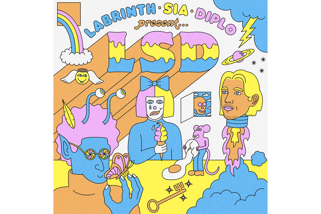 'LSD' Album Labrinth Sia Diplo Release Lil Wayne Remix 10 Songs Listen Spotify Apple Music Stream Online Now New Tracks Angel in Your Eyes Genius Thunderclouds Audio Mountains No New Friends Heaven Can Wait 