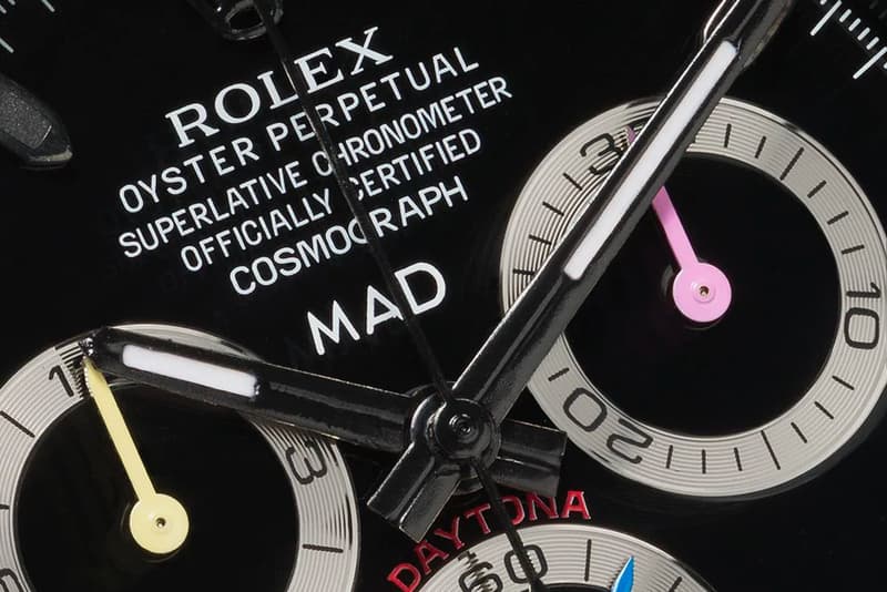 MAD Paris Rolex Sapphire Rainbow Daytona Watch timepiece browns ruby stainless steal drip iced out jewelry accessories buy now release info drop date BROWNS FASHION