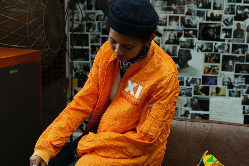 Maharishi XL Recordings Capsule Collection Collaboration Spring Summer 2019 SS19 In-House Studio Shot Lookbook Music References nylon Flight Jacket Utility Vest organic cotton T-Shirt