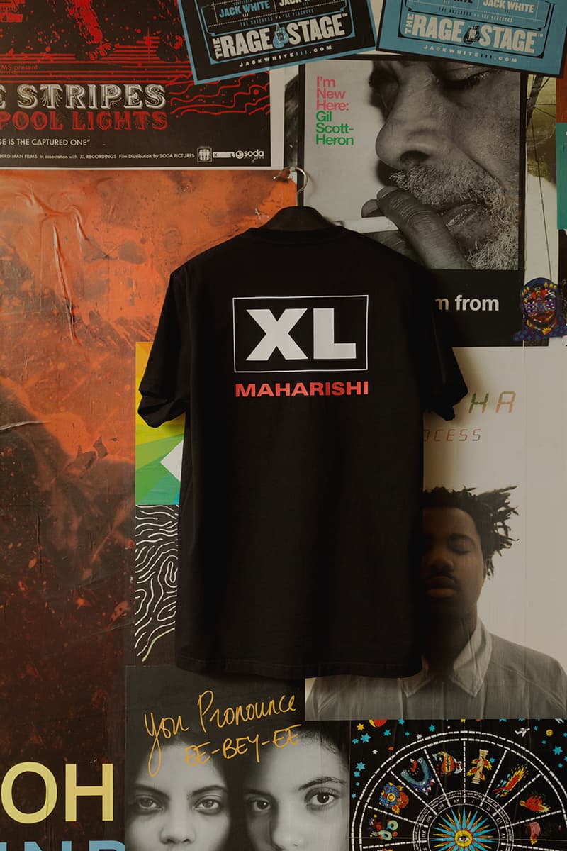 Maharishi XL Recordings Capsule Collection Collaboration Spring Summer 2019 SS19 In-House Studio Shot Lookbook Music References nylon Flight Jacket Utility Vest organic cotton T-Shirt