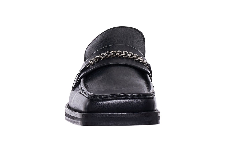 Martine Rose Drops Elevated Slip-On Loafers Python Leather Black Leather Square Toe Fashion Streetwear Shoes Footwear Luxury ss19 spring summer 2019