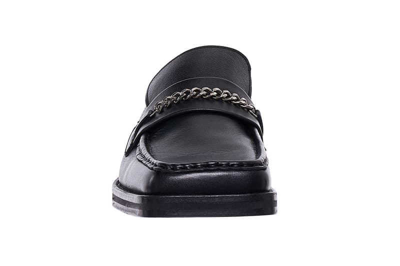 Martine Rose Drops Elevated Slip-On Loafers Python Leather Black Leather Square Toe Fashion Streetwear Shoes Footwear Luxury ss19 spring summer 2019