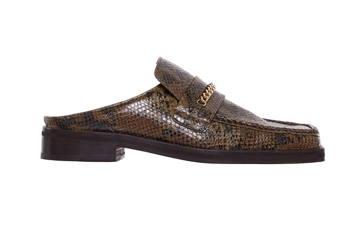 Martine Rose Drops $550 USD Square Toe Python Loafers