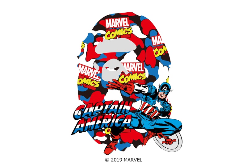 Marvel BAPE Collaboration Teaser Iron man Black Widow Captain America Hulk Rocket Racoon Thor