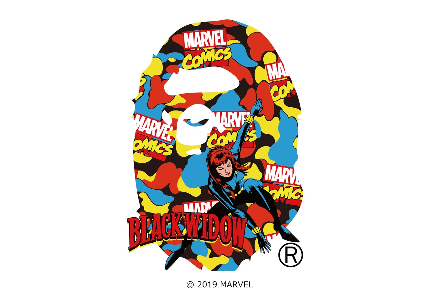 Marvel BAPE Collaboration Teaser Iron man Black Widow Captain America Hulk Rocket Racoon Thor