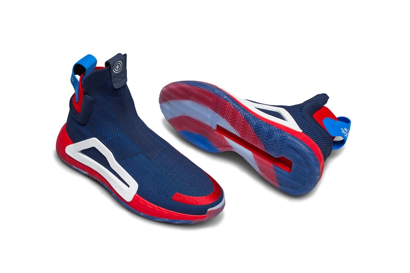 Marvel x adidas "Heroes Among Us" Sneaker Pack studios basketball collaboration collection april 26 2019 james harden damian lillard candace parker john wall tracy mcgrady iron man black panther captain america nick fury captain marvel