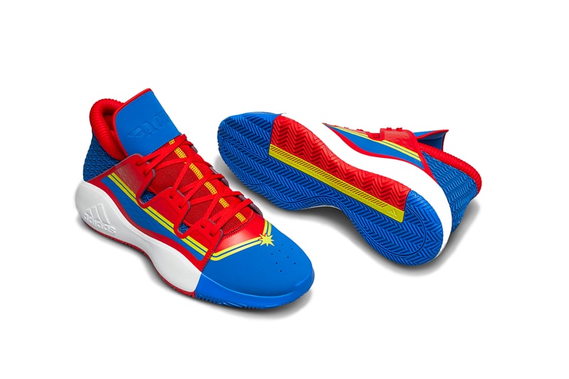 Marvel x adidas "Heroes Among Us" Sneaker Pack studios basketball collaboration collection april 26 2019 james harden damian lillard candace parker john wall tracy mcgrady iron man black panther captain america nick fury captain marvel