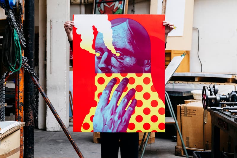 michael reeder last gasp print them all blue red lithograph editions artworks