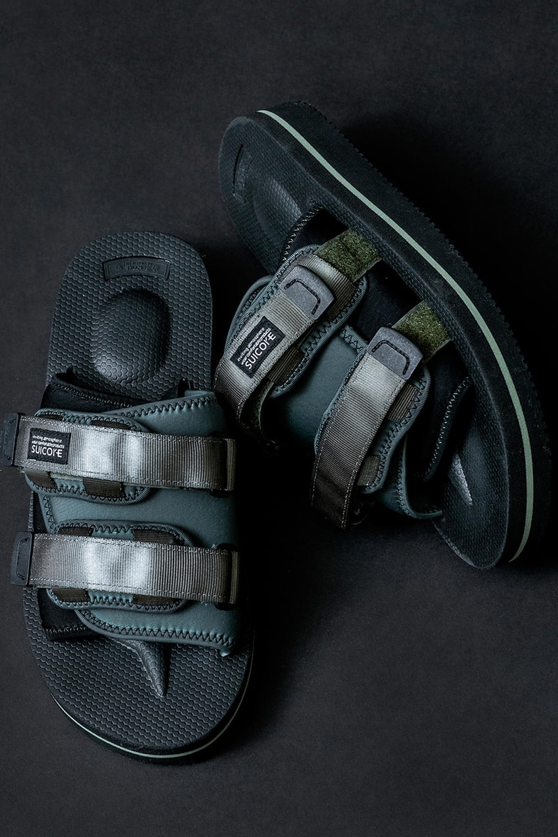 monkey time x Suicoke MOTO-VMT SS19 Collaboration spring summer 2019 sandals slide black olive colorway may 2019 release date info drop buy shoe japan