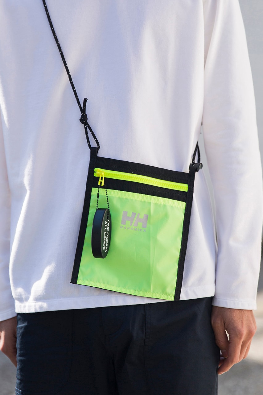 Nanamica Helly Hansen Collaboration Capsule Collection Spring Summer 2019 SS19 Shoulder Bags Military Nautical Theme Water Repellent Nylon Taffeta Bright Royal Blue Neon Yellow