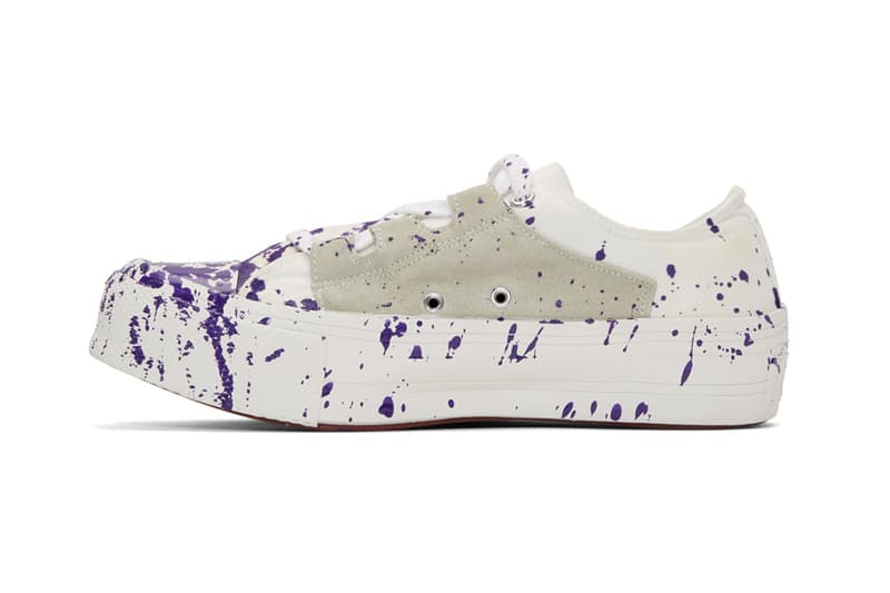 Needles Drop Jackson Pollock-Esque Ghillie Sneakers Paint Splatter Footwear Japanese Streetwear Fashion Luxury Menswear Americana Vintage Sneakers 