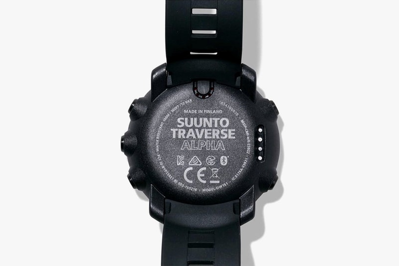 NEIGHBORHOOD x Suunto Japan Finland Tokyo Squad 3204 Watches Military Inspired Design Timepiece Black Digital Screen Traverse Alpha altitude measurements weather resistant 