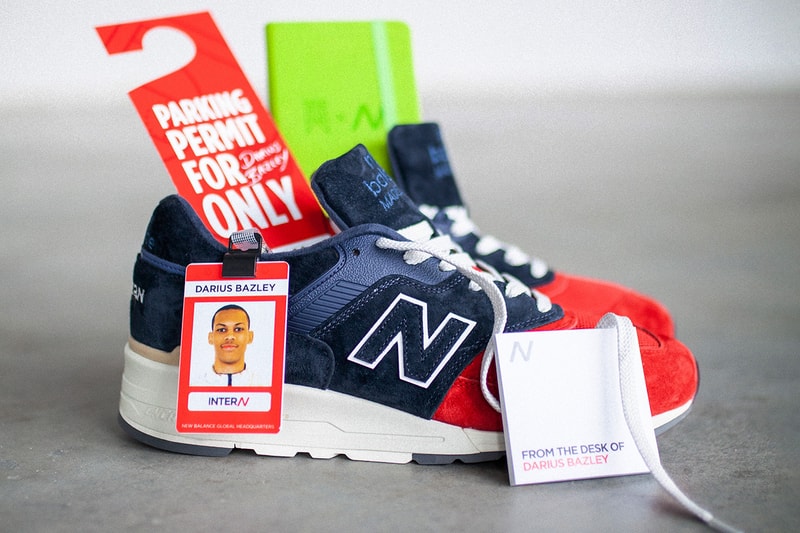 New Balance 997 "The Intern" Darius Bazley NBA G League Syracuse Backpack Set Collection Spring Summer 2019 SS19 Footwear Patriotic Colorway Red Blue Tan White ENCAP Embroidered