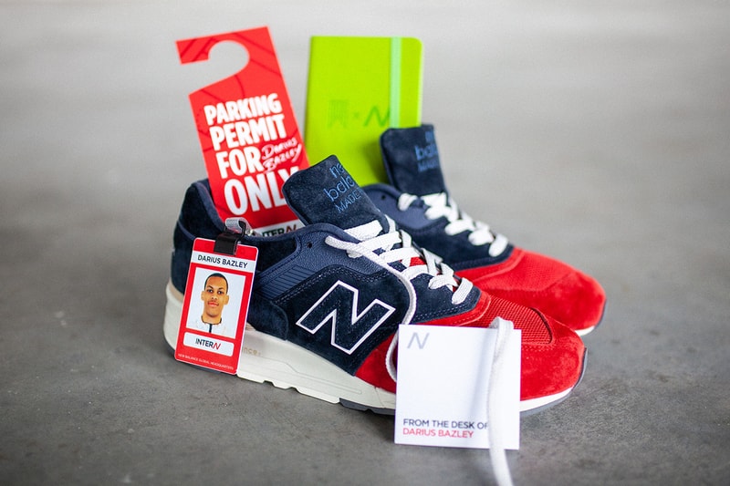 New Balance 997 "The Intern" Darius Bazley NBA G League Syracuse Backpack Set Collection Spring Summer 2019 SS19 Footwear Patriotic Colorway Red Blue Tan White ENCAP Embroidered