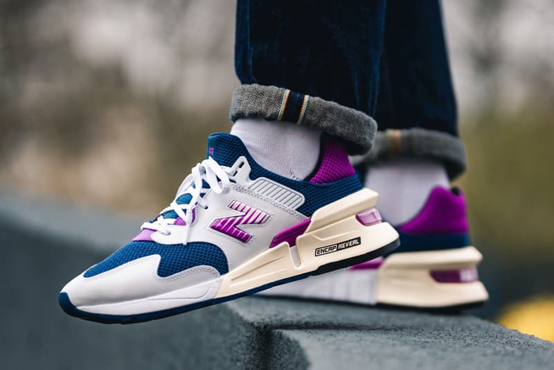 New Balance 997 White Pink Blue On Feet 2 https%3A%2F%2Fhypebeast.com%2Fimage%2F2019%2F04%2Fnew balance 997s moroccan tile magenta blue colorway release 1