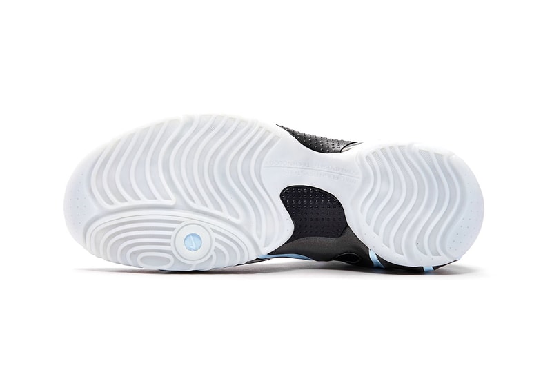 Nike Air Flightposite Black Topaz Mist Spring Summer 2019 SS19 Release Date Sneaker Drop Information AO9378-001 Iridescent Swoosh Basketball Footwear Foamposite 
