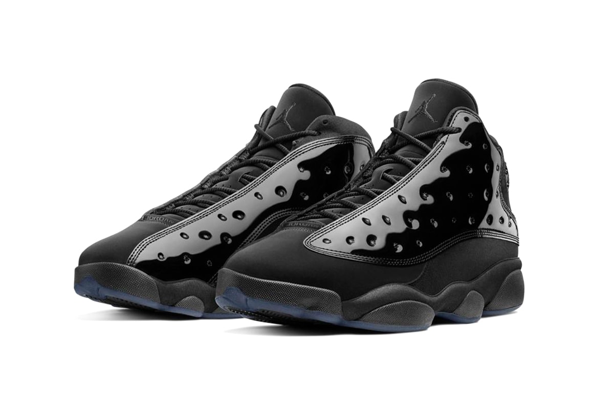 Nike Air Jordan 13 Cap And Gown Release Info 414571-012 black patent leather graduation
