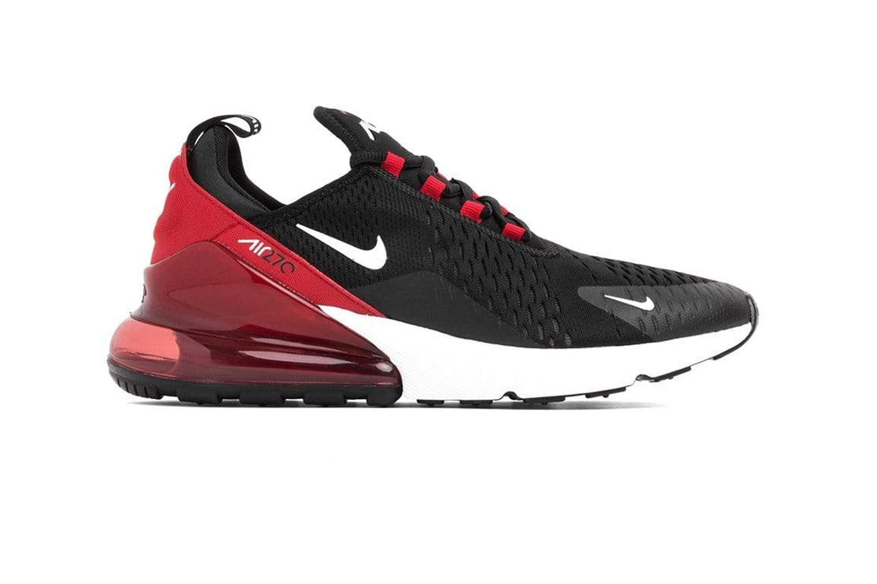 nike black and red 270